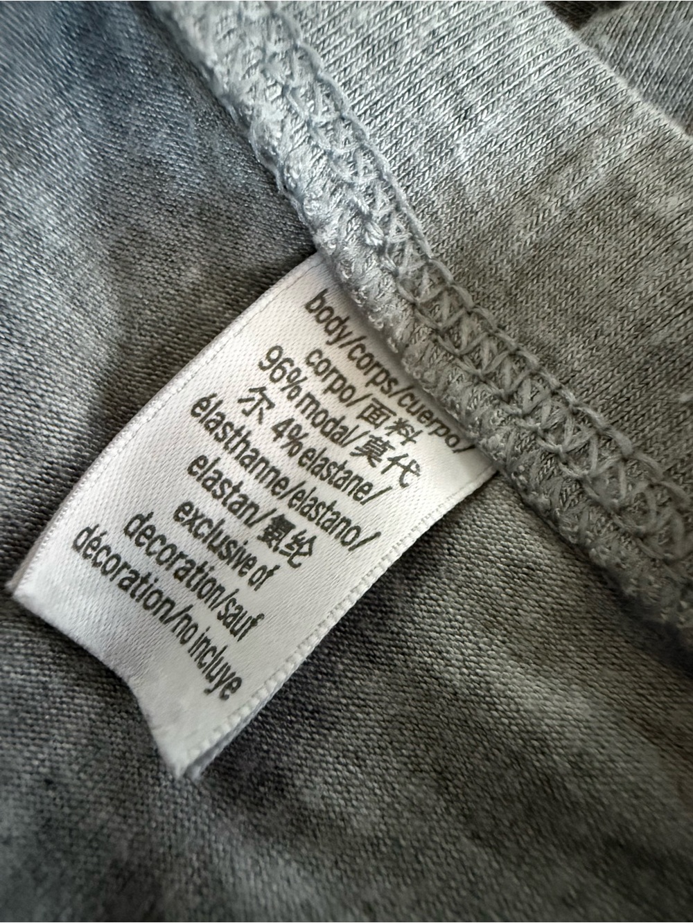 Victoria's Secret wide-leg lounge pants in a heather gray | Modal - Picture 6 of 9